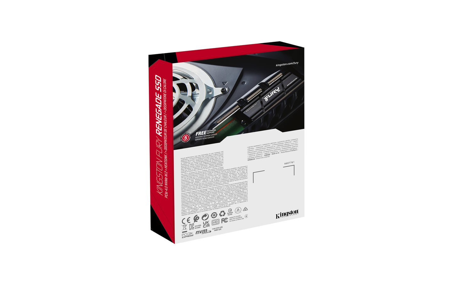 Kingston Technology 2000G RENEGADE PCIe 4.0 NVMe SSD W/ Difusor térmico