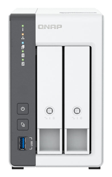QNAP TS-216G-US servidor de almacenamiento NAS Torre Cortex-A Cortex-A55 4 GB 0 TB Blanco