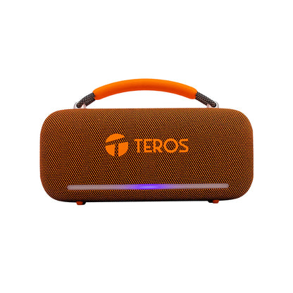 Parlante Inalámbrico Teros Vibe Vb-6049or, 60w, Bt 5.3, 4000 Mah, Usb, Luces Led, Nar