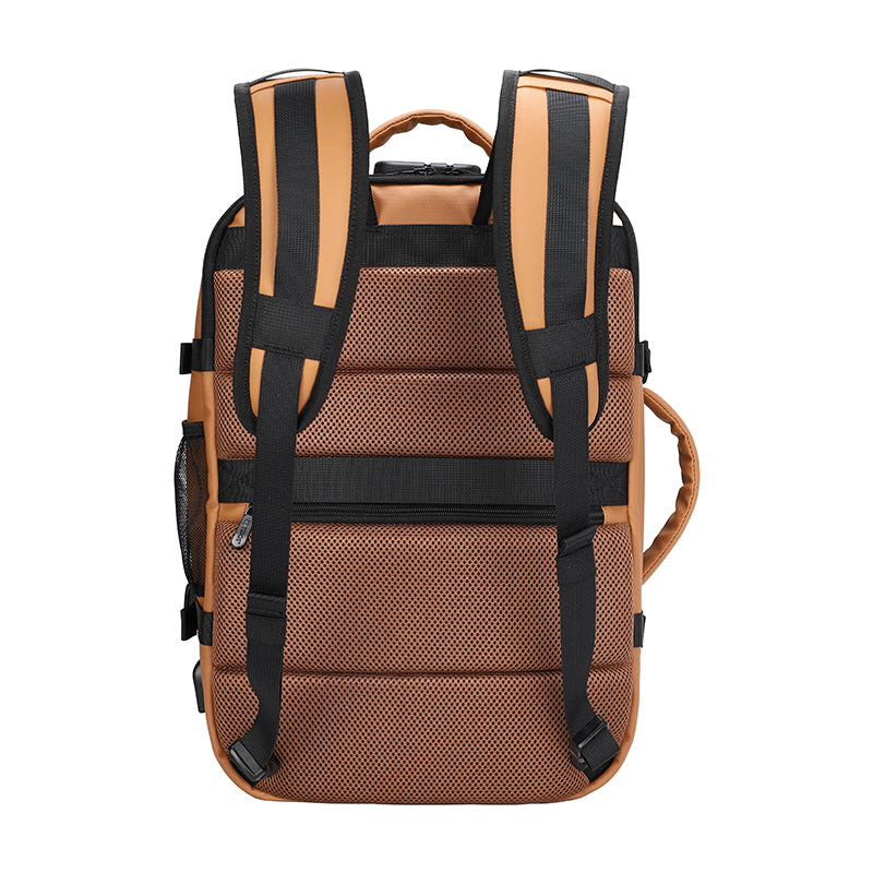 Travel Backpack Teros Te-9038bw, Para Notebooks De Hasta 15.6, Color Brown Viaja