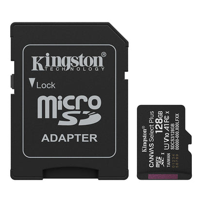 Tarjeta De Memoria Kingston 128gb Microsd Canvas Select Plus -150mb/seg - Uhs-i Clase