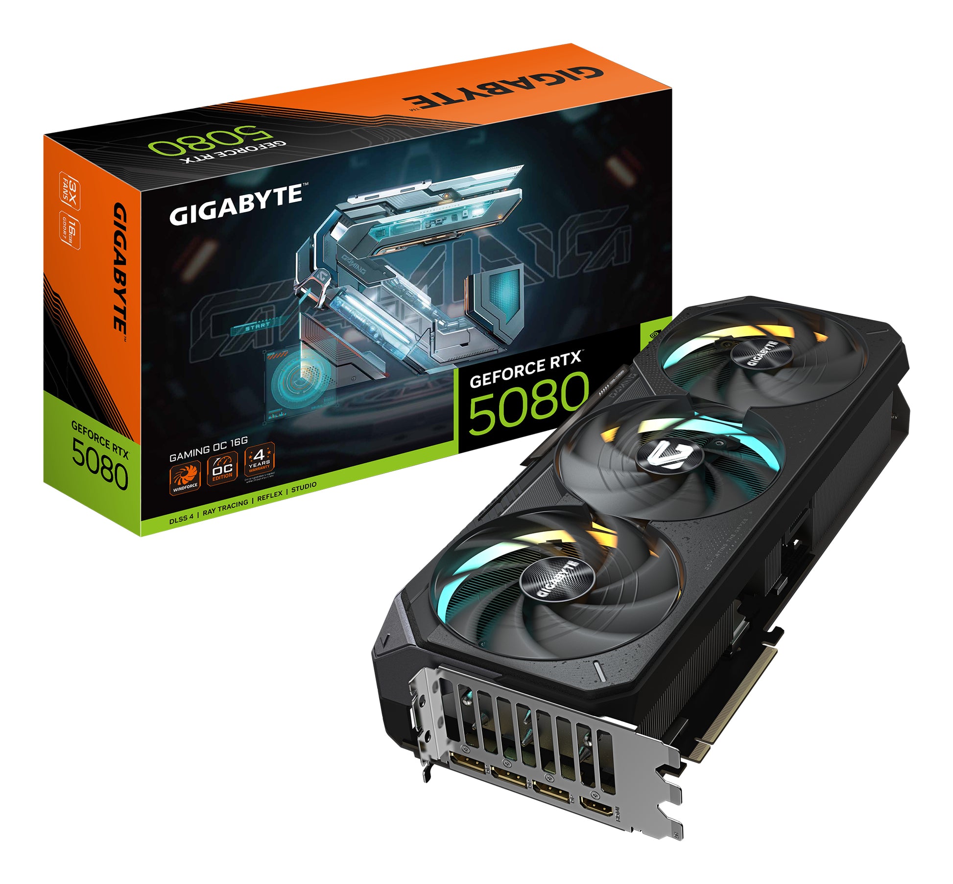GIGABYTE GeForce RTX 5080 GAMING OC 16G Tarjeta Gráfica