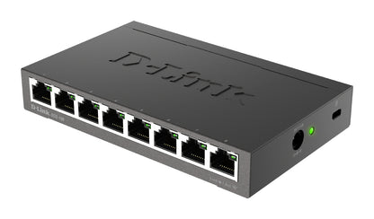 D-Link DGS-108 switch No administrado L2 Gigabit Ethernet (10/100/1000) Escritorio Negro