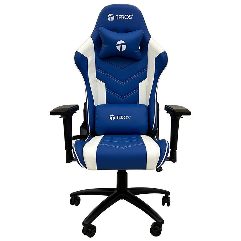 Silla Gamer Teros Te-8126b, Azul Y Blanco La Silla Gamer Teros Te-8126b Ofrece Un