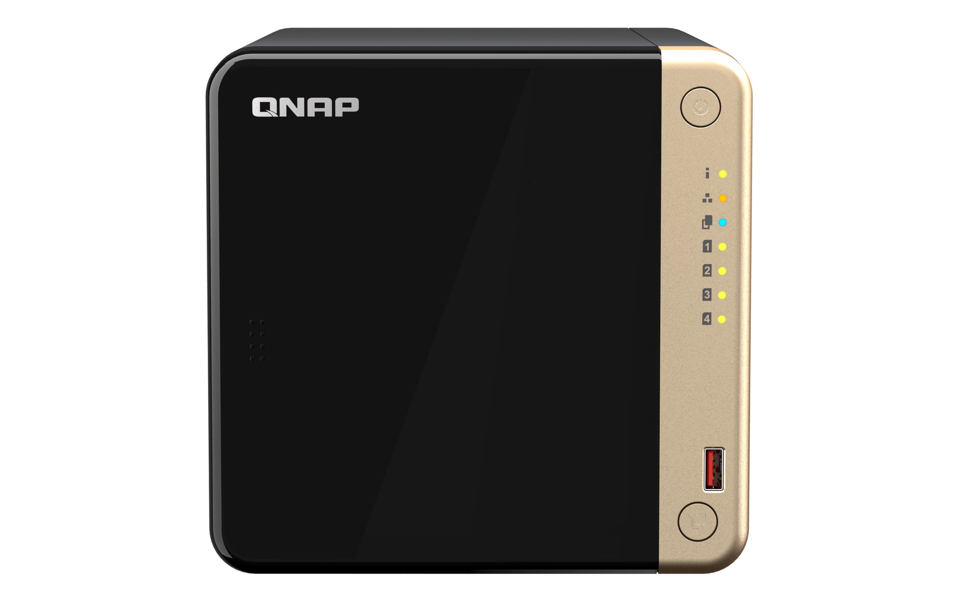 QNAP TS-464 NAS Torre Intel® Celeron® N5095 8 GB 0 TB QNAP QTS Negro, Bronce