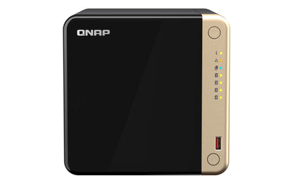 QNAP TS-464 NAS Torre Intel® Celeron® N5095 8 GB 0 TB QNAP QTS Negro, Bronce