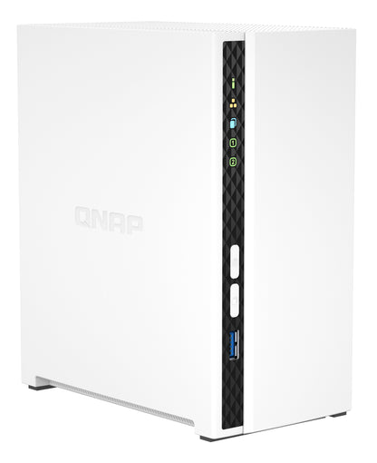QNAP TS-233 NAS Torre ARM Cortex-A55 2 GB 0 TB QNAP QTS Blanco