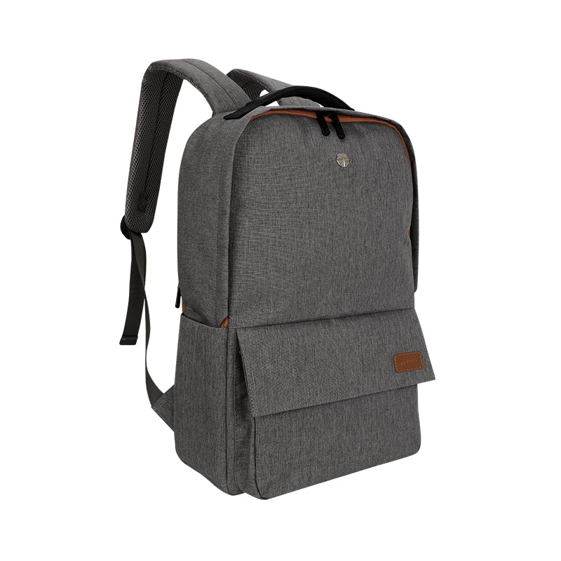 Backpack Teros City Ii Te-9028-2gr, Para Notebooks De Hasta 15.6 - Color Gris Mu