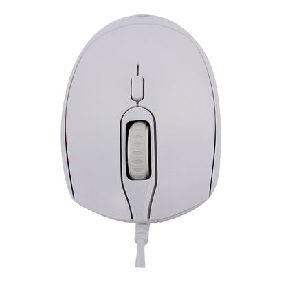 Mouse Óptico Teros Te-1225s, 800-1200-1600 Dpi, Usb, 4 Botones, Color Blanco Desc