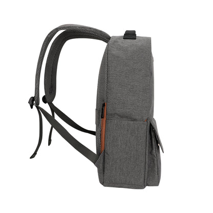 Backpack Teros City Ii Te-9028-2gr, Para Notebooks De Hasta 15.6 - Color Gris Mu