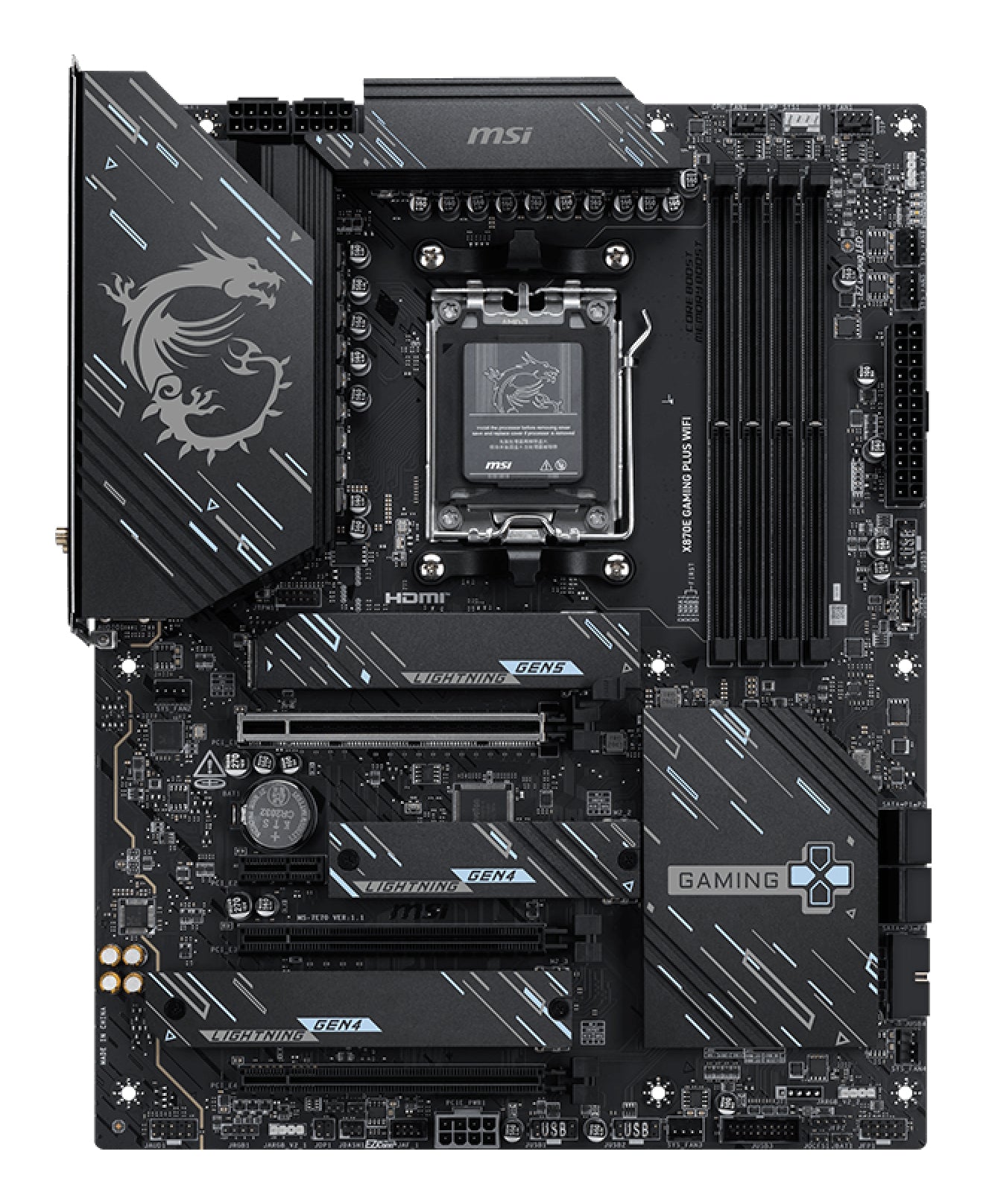 MSI X870E GAMING PLUS WIFI placa base AMD X870E Zócalo AM5 ATX