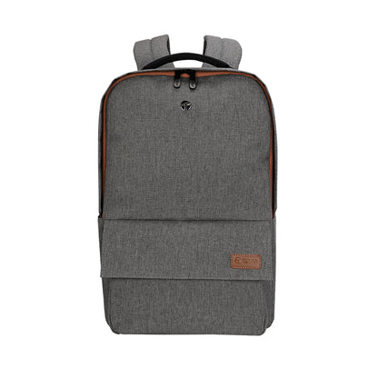 Backpack Teros City Ii Te-9028-2gr, Para Notebooks De Hasta 15.6 - Color Gris Mu