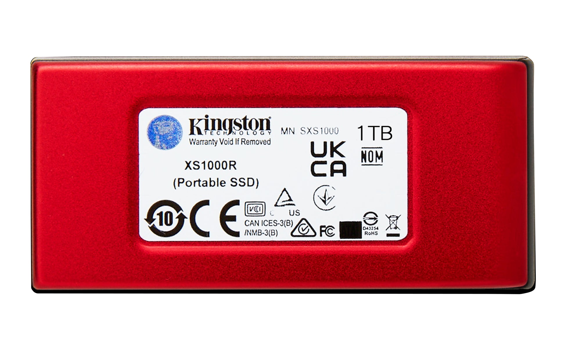 Kingston Technology 1TB SSD externo XS1000 USB 3.2 Gen 2, Rojo