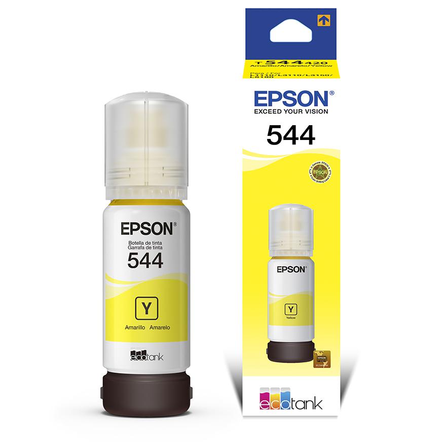 Botella De Tinta Epson T544420-al, Color Amarillo, Contenido 65ml. Para Impresora