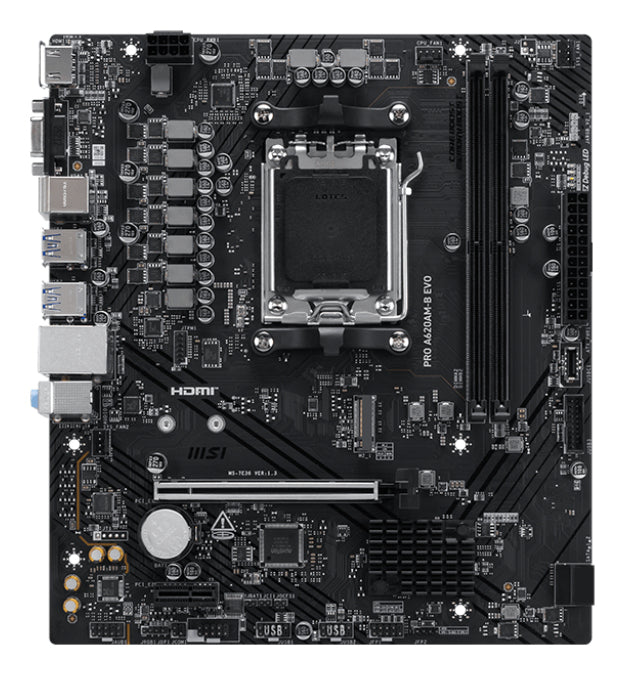 MSI PRO A620AM-B EVO placa base AMD A620A Zócalo AM5 ATX