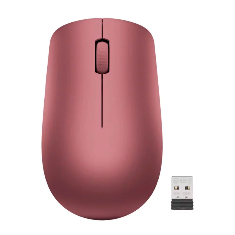 Mouse Lenovo 530 Inalambrico/diseño Ambidextro/sensor Optico/1200 Dpi/color Rojo Cere