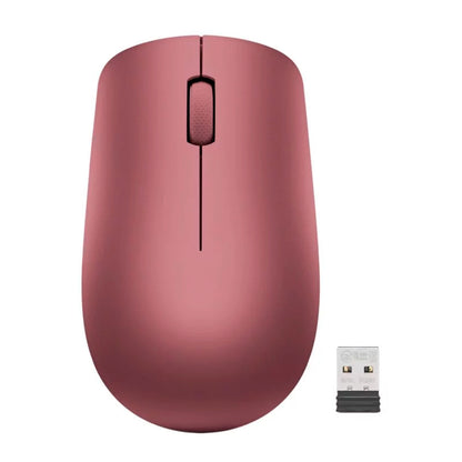 Mouse Lenovo 530 Inalambrico/diseño Ambidextro/sensor Optico/1200 Dpi/color Rojo Cere