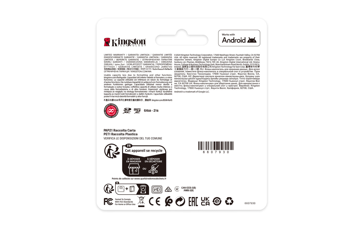 Kingston Technology 512 GB SDXC Canvas Select Plus Gen3 150 MB/s C10 UHS-I U3 V30