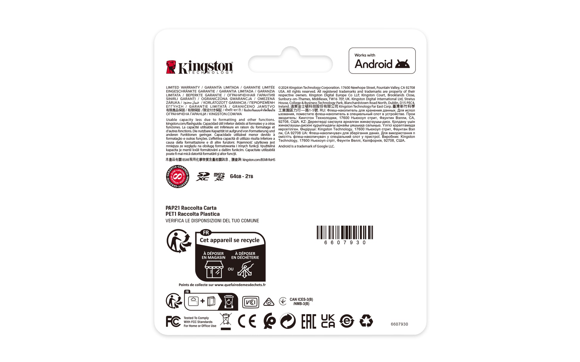 Kingston Technology 512 GB SDXC Canvas Select Plus Gen3 150 MB/s C10 UHS-I U3 V30