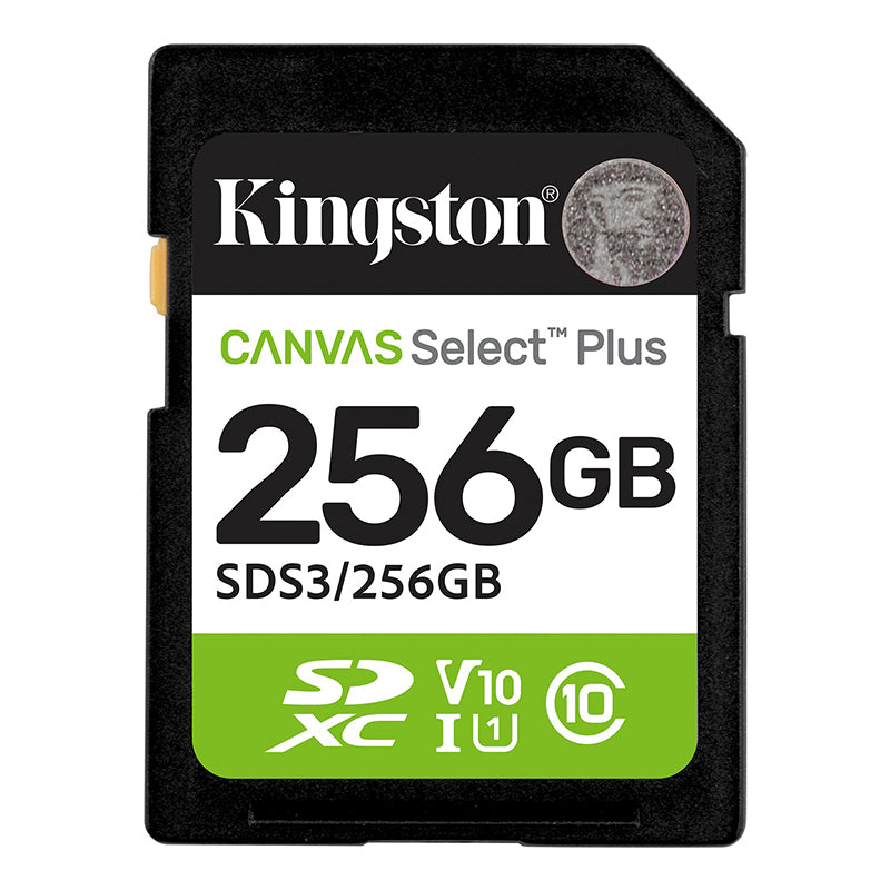 Memoria Card Sd Kingston Sd Canvas Select Plus 256gb, Categoría De Velocidad: Uhs-i/u