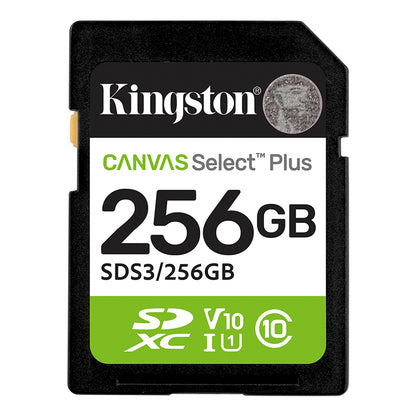 Memoria Card Sd Kingston Sd Canvas Select Plus 256gb, Categoría De Velocidad: Uhs-i/u