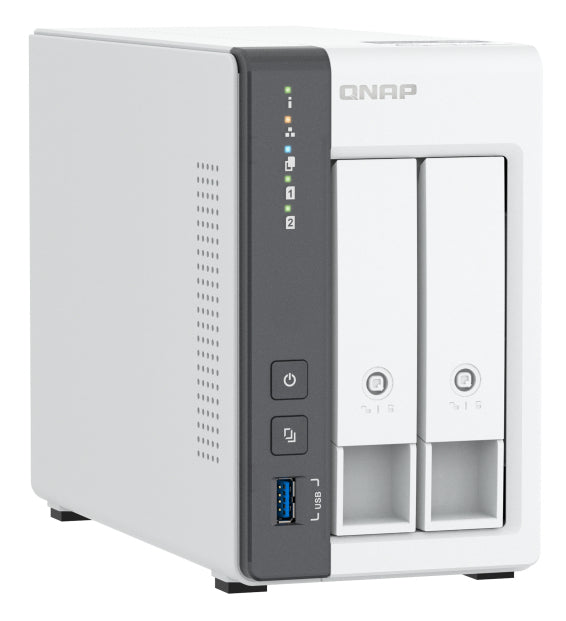 QNAP TS-216G-US servidor de almacenamiento NAS Torre Cortex-A Cortex-A55 4 GB 0 TB Blanco