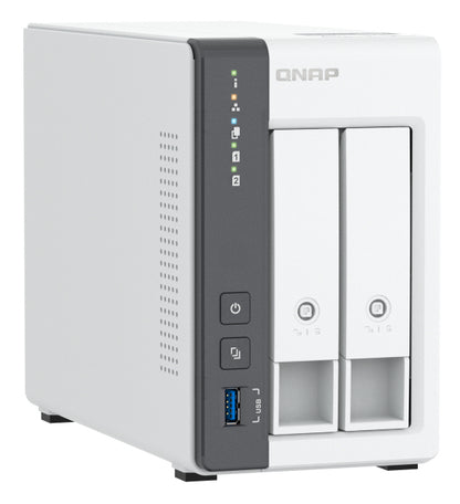 QNAP TS-216G-US servidor de almacenamiento NAS Torre Cortex-A Cortex-A55 4 GB 0 TB Blanco