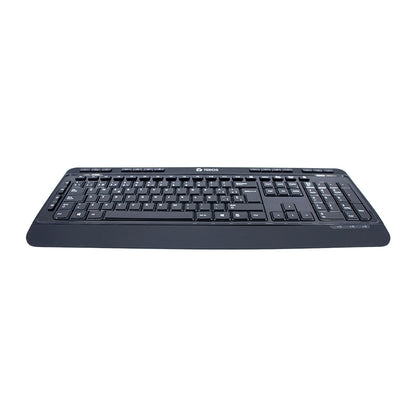Teclado Inalámbrico Teros Te-4074cs, 2.4ghz, Usb,negro Trabaja Con Comodidad Y Es