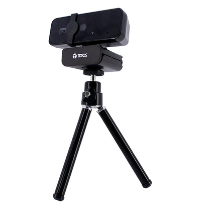 Webcam Teros Te-9072, 2k, Micrófono Incorporado, Usb 2.0 Trabaja Con Casi Todas L
