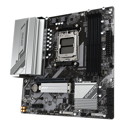 GIGABYTE B650M GAMING PLUS WIFI Placa base - Procesadores AMD Ryzen 9000, VRM de 5+2+2 fases, hasta 8000 MHz DDR5, 2xPCIe 4.0 M.2, LAN 2.5GbE, WIFI 6E, USB 3.2 Gen 1