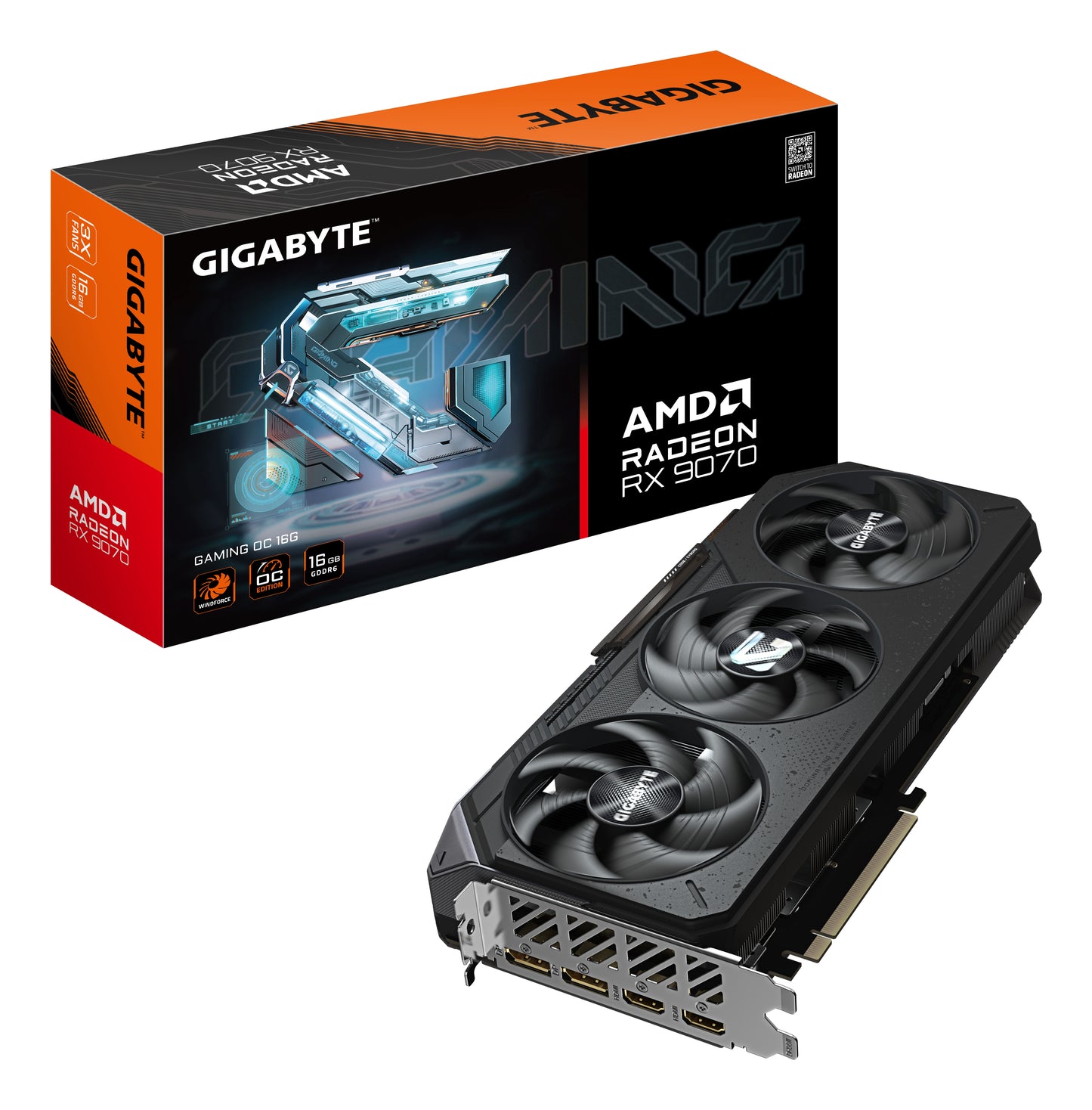 GIGABYTE Radeon RX 9070 GAMING OC 16G Tarjeta Gráfica
