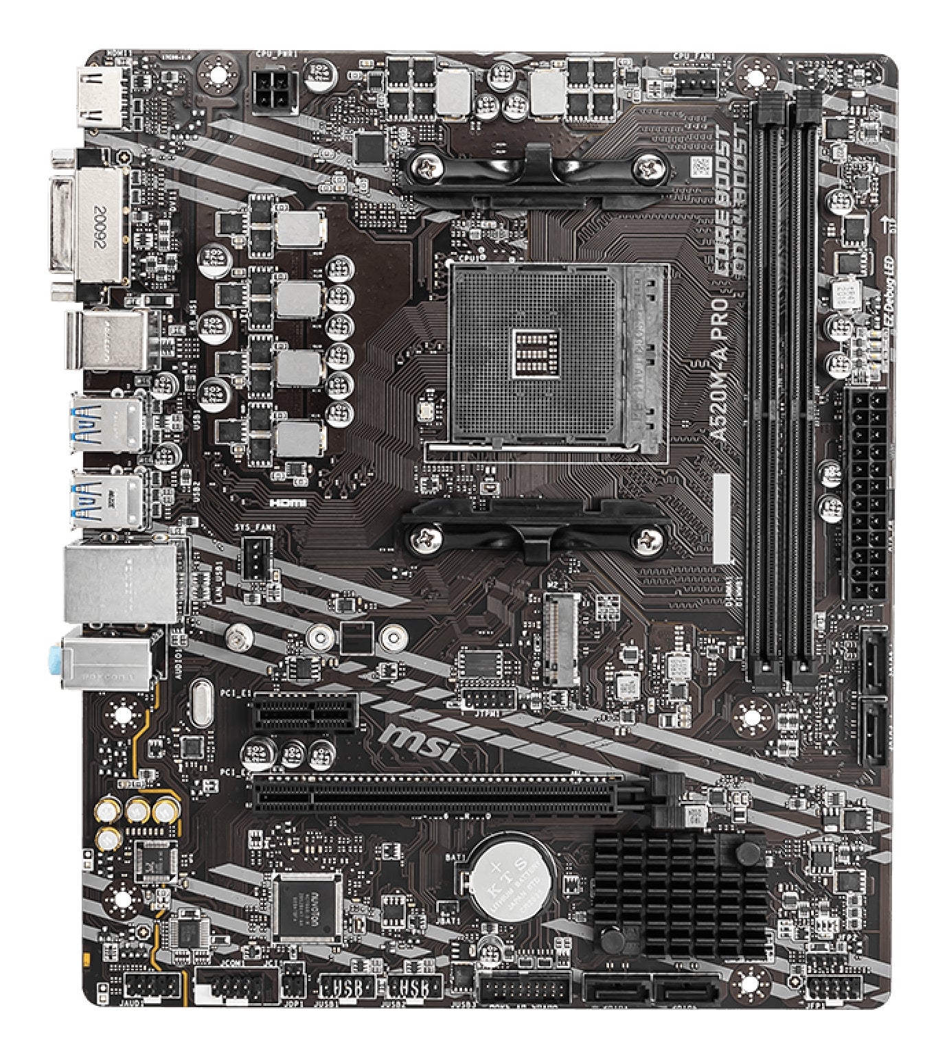 MSI A520M-A PRO placa base AMD A520 Zócalo AM4 micro ATX