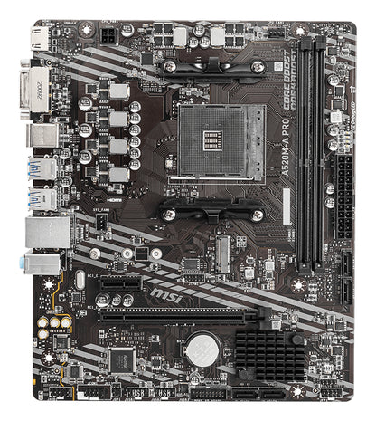 MSI A520M-A PRO placa base AMD A520 Zócalo AM4 micro ATX