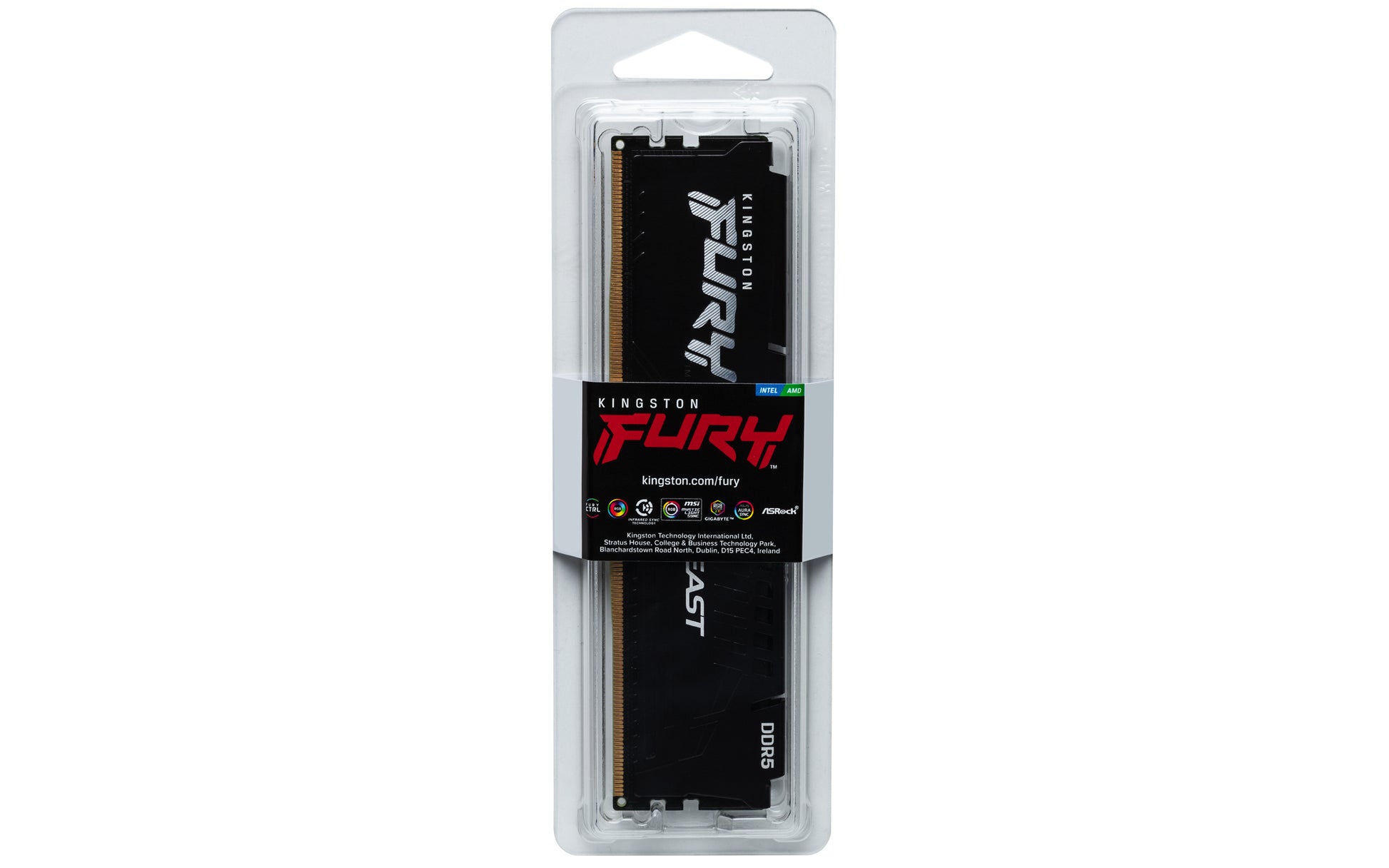 Kingston Technology FURY Beast 16GB 6400MT/s DDR5 CL32 DIMM Black EXPO