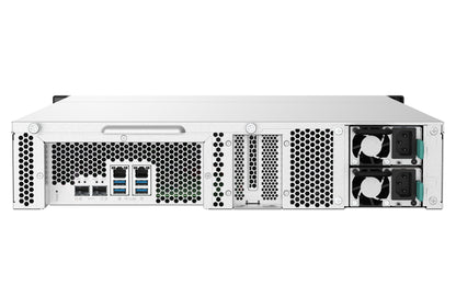 QNAP TS-832PXU-RP NAS Bastidor (2U) Annapurna Labs AL324 4 GB DDR4 0 TB QNAP Turbo System Aluminio, Negro