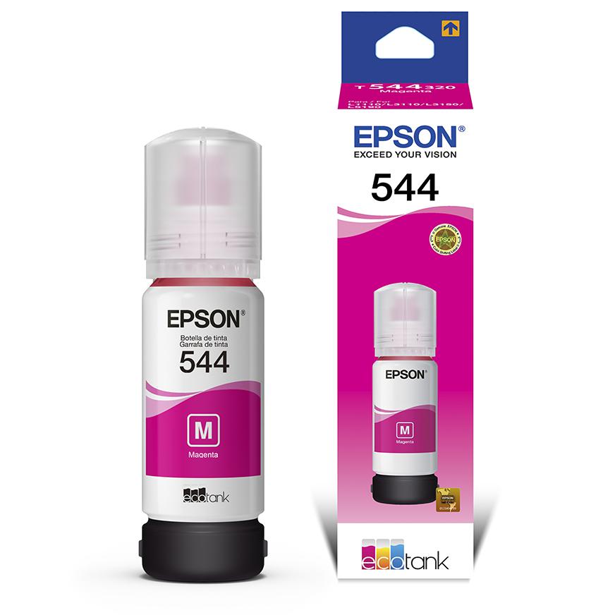 Botella De Tinta Epson T544320-al, Color Magenta,contenido 65ml. Para Impresoras
