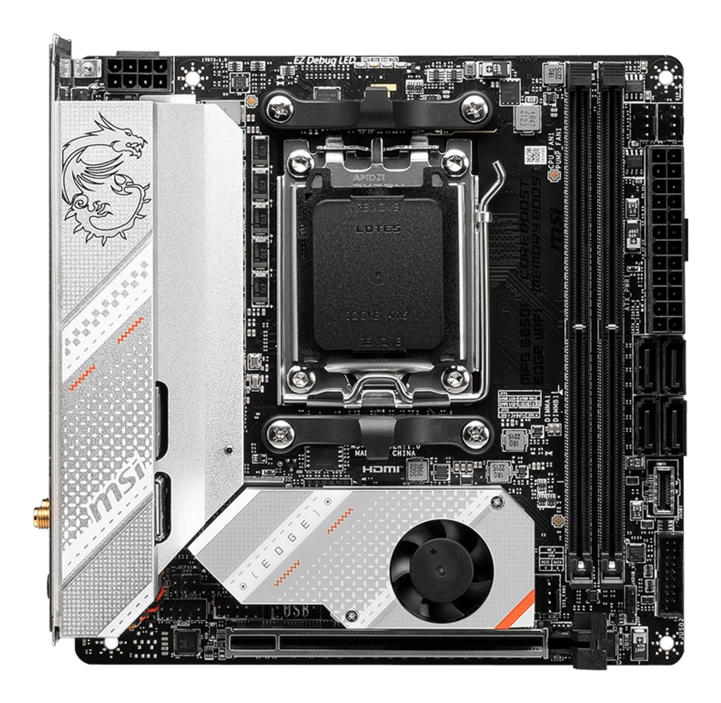 MSI MPG B650I EDGE WIFI placa base AMD B650 Zócalo AM5 mini ITX