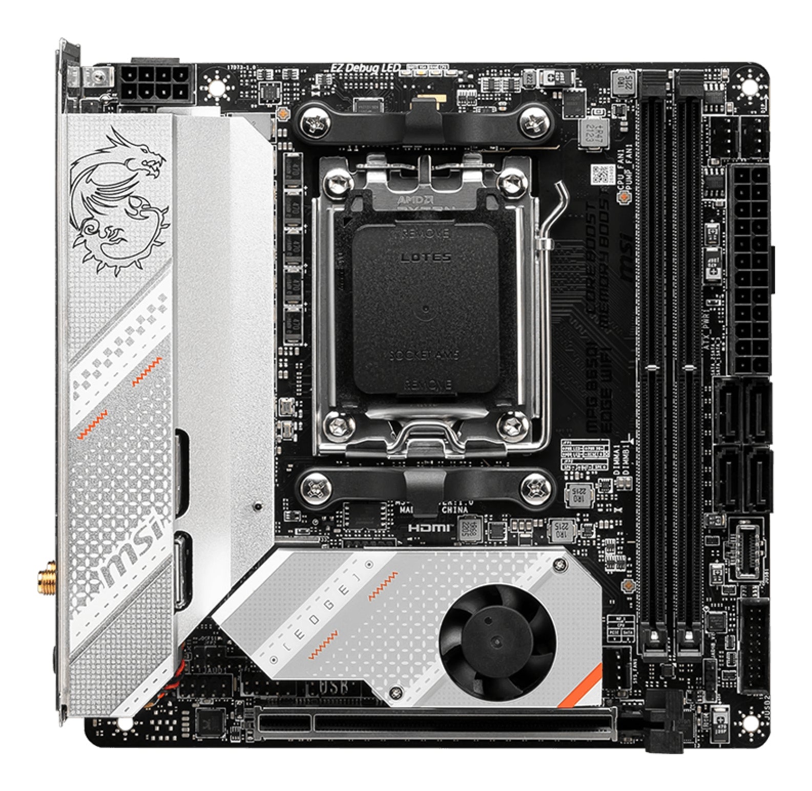 MSI MPG B650I EDGE WIFI placa base AMD B650 Zócalo AM5 mini ITX