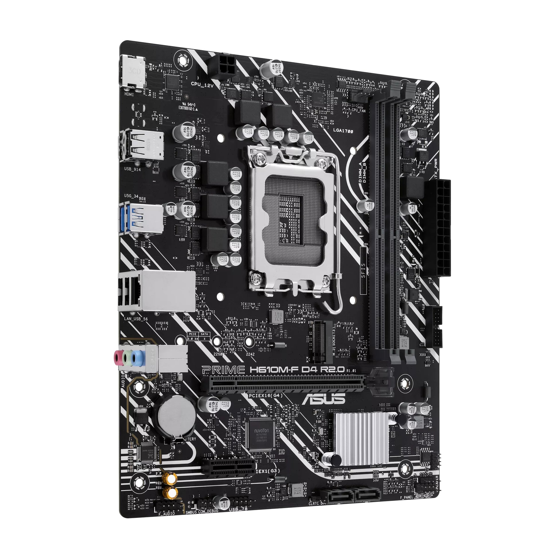 ASUS PRIME H610M-F D4 R2.0 Intel H610 LGA 1700 micro ATX