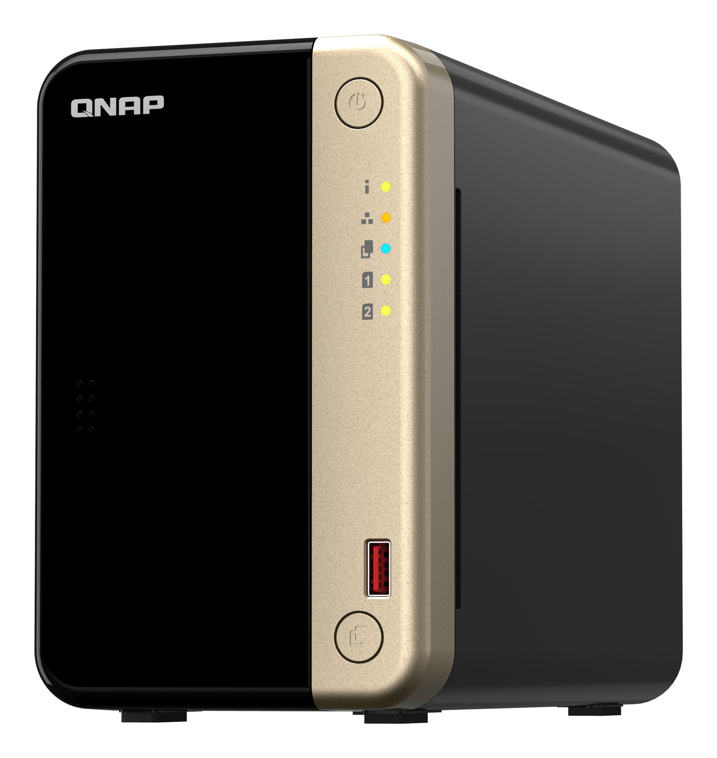 QNAP TS-264 NAS Torre Intel® Celeron® N5095 8 GB 0 TB QNAP Turbo System Negro, Oro