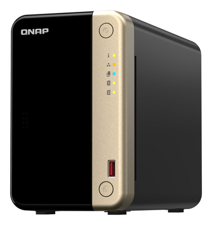 QNAP TS-264 NAS Torre Intel® Celeron® N5095 8 GB 0 TB QNAP Turbo System Negro, Oro