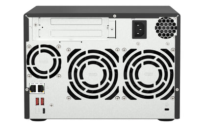 QNAP TS-673A NAS Torre Ryzen Embedded V1500B 8 GB DDR4 0 TB QNAP Turbo System Antracita