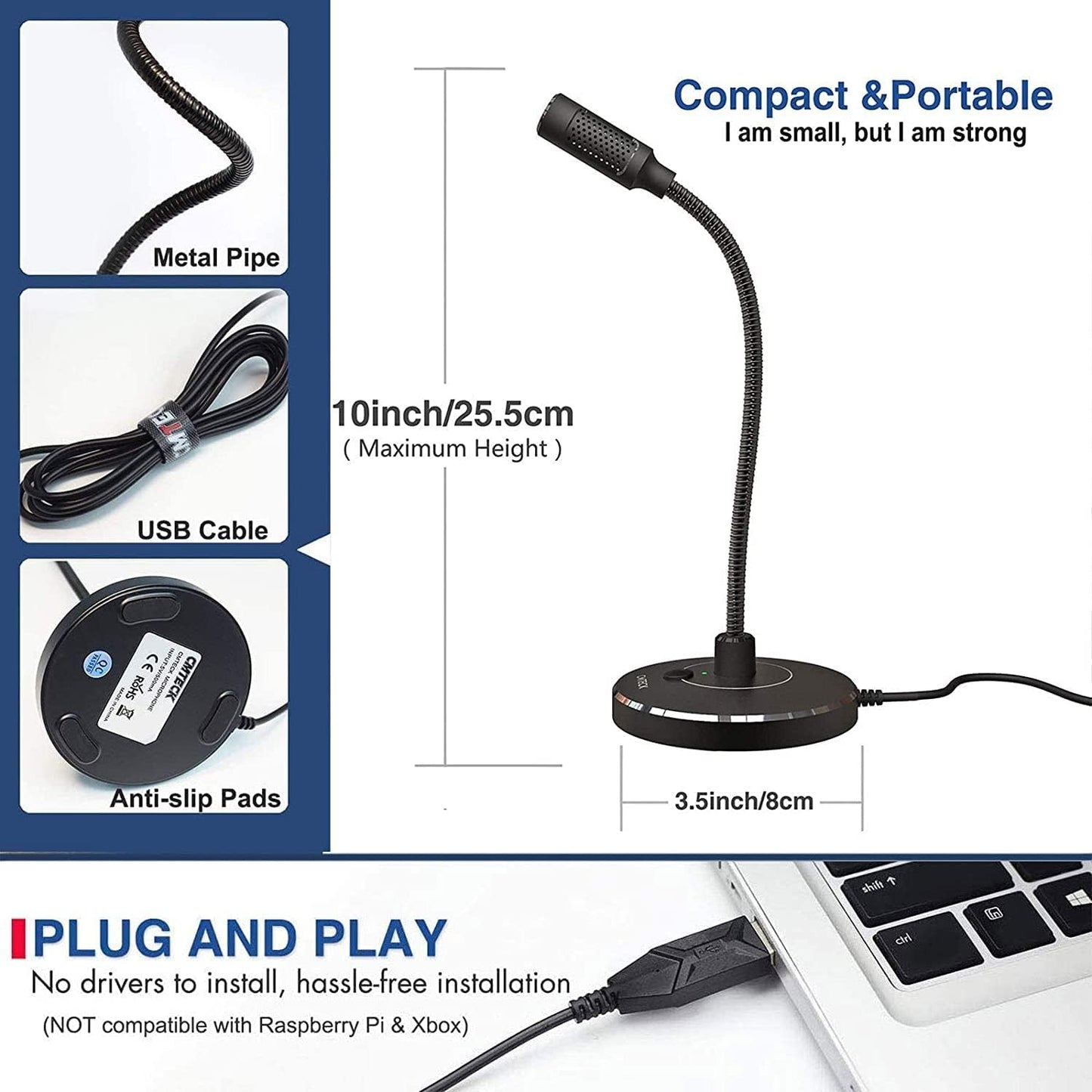 Cmteck Usb Computer Microphone