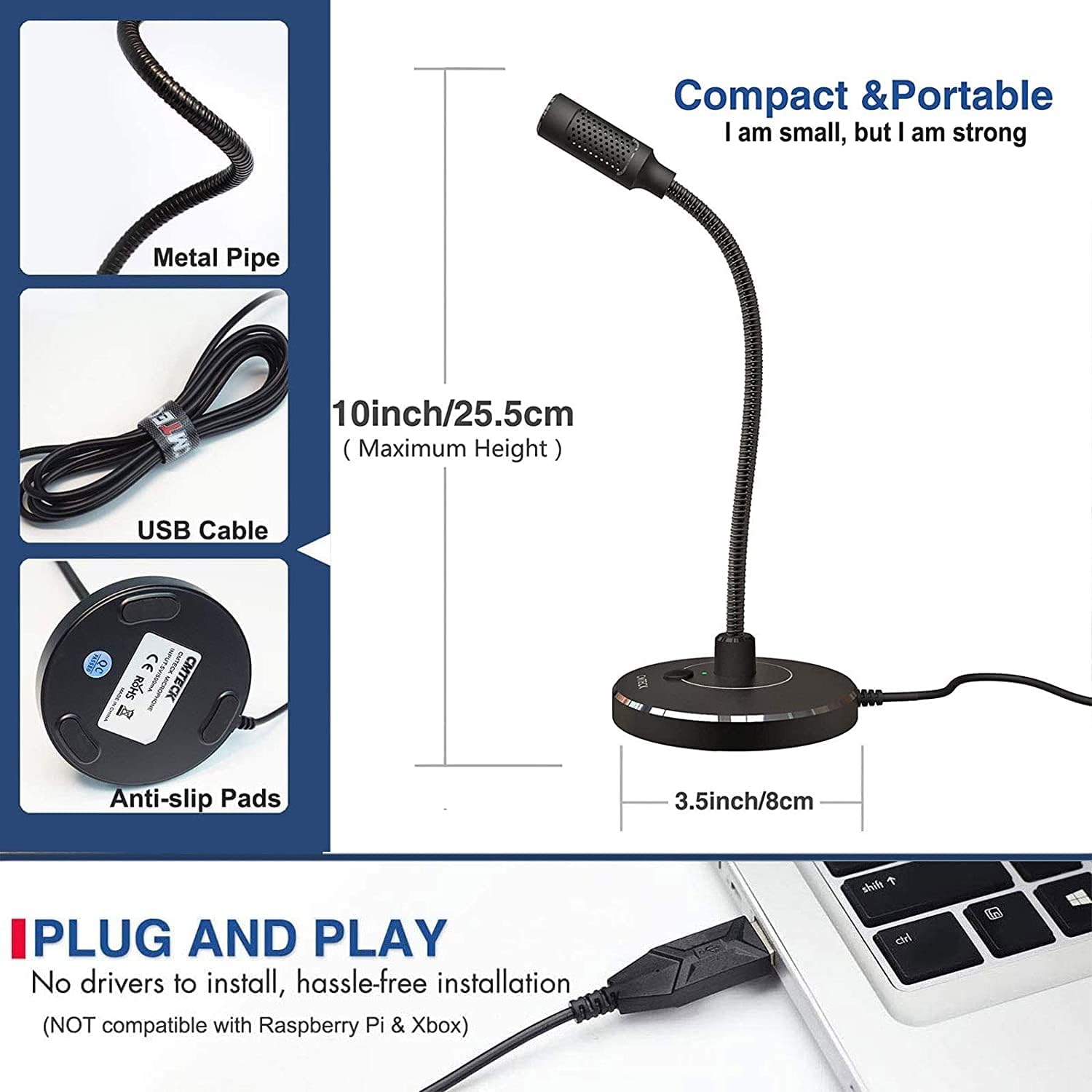 Cmteck Usb Computer Microphone