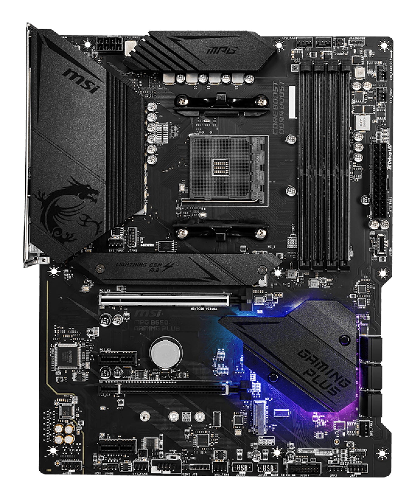 MSI MPG B550 Gaming Plus AMD B550 Zócalo AM4 ATX