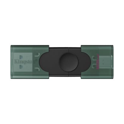 Memoria Flash Usb Kingston Datatraveler Duo, 128gb Usb 3.2 Gen 1, Color Negro Mate[@@