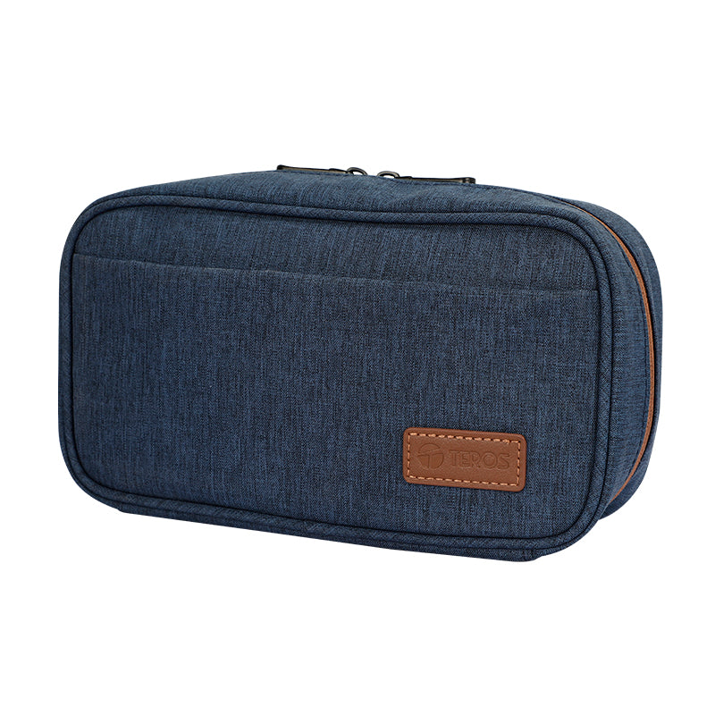 Cartuchera / Estuche / Organizador / Portacables Teros Te-acs9017db, Azul Marino 