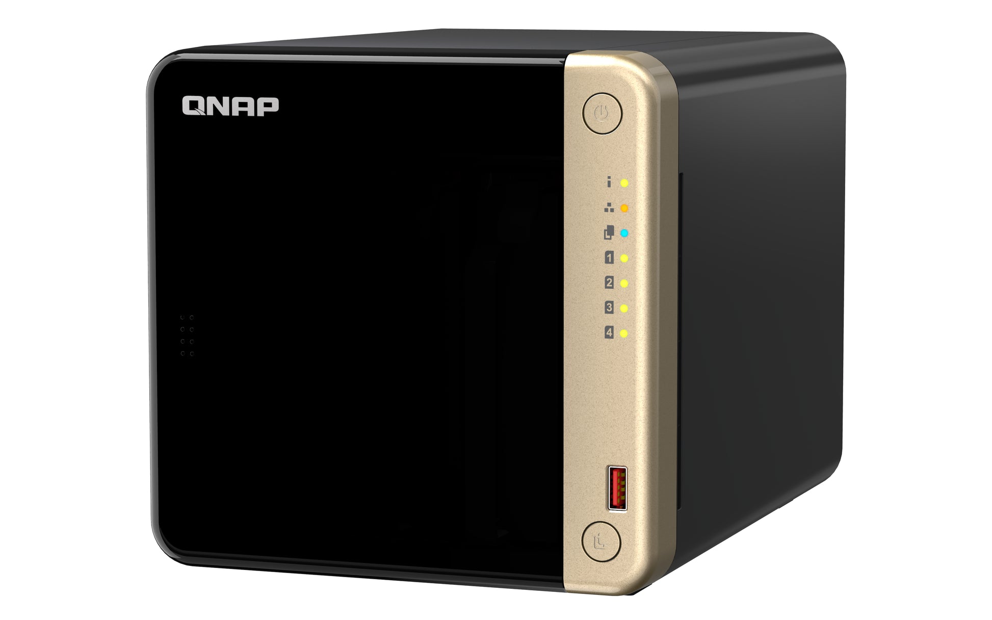 QNAP TS-464 NAS Torre Intel® Celeron® N5095 8 GB 0 TB QNAP QTS Negro, Bronce