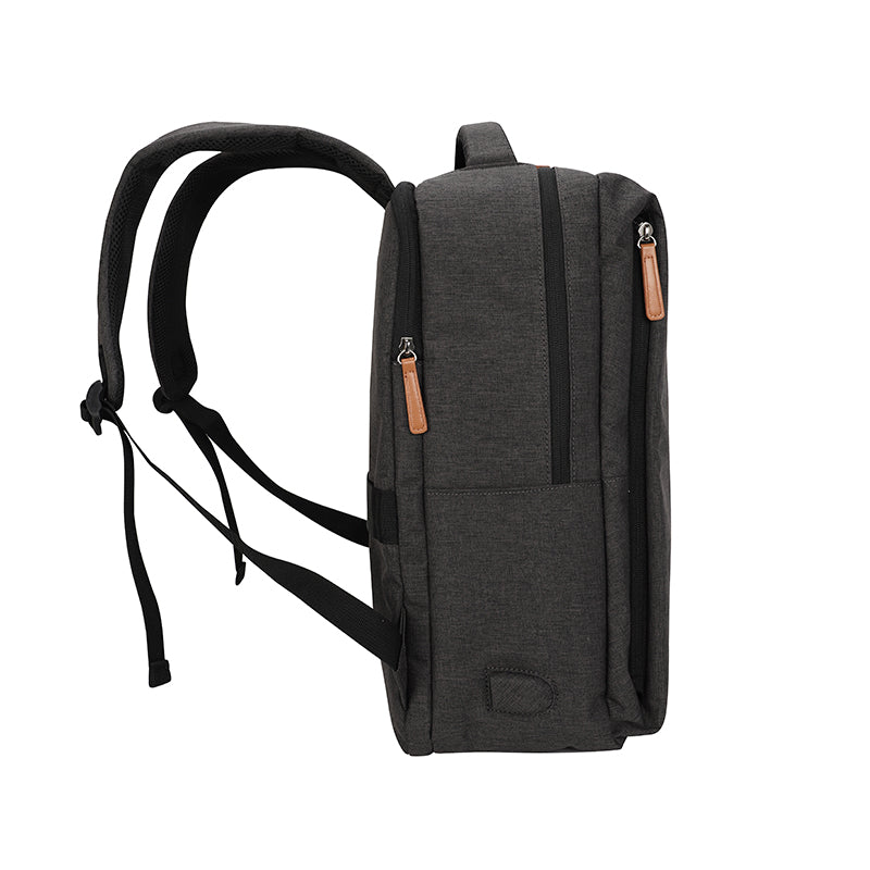 Backpack Teros City Iii Te-9045gr, Para Notebooksde Hasta 15.6 - Color Gris Mant