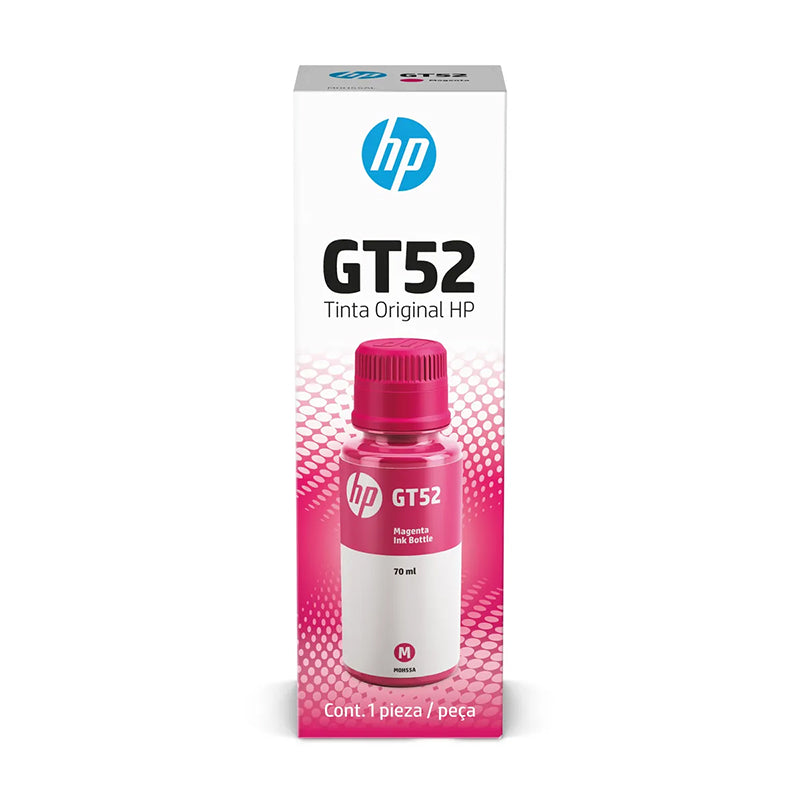 Botella De Tinta Original Magenta Hp Gt52 (m0h55al), 70ml. Compatibilidad Con Im